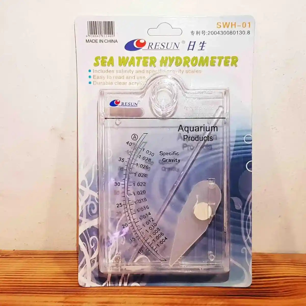 Seawater Salinity Hydrometer Accurate Aquarium Saltwater Tester
