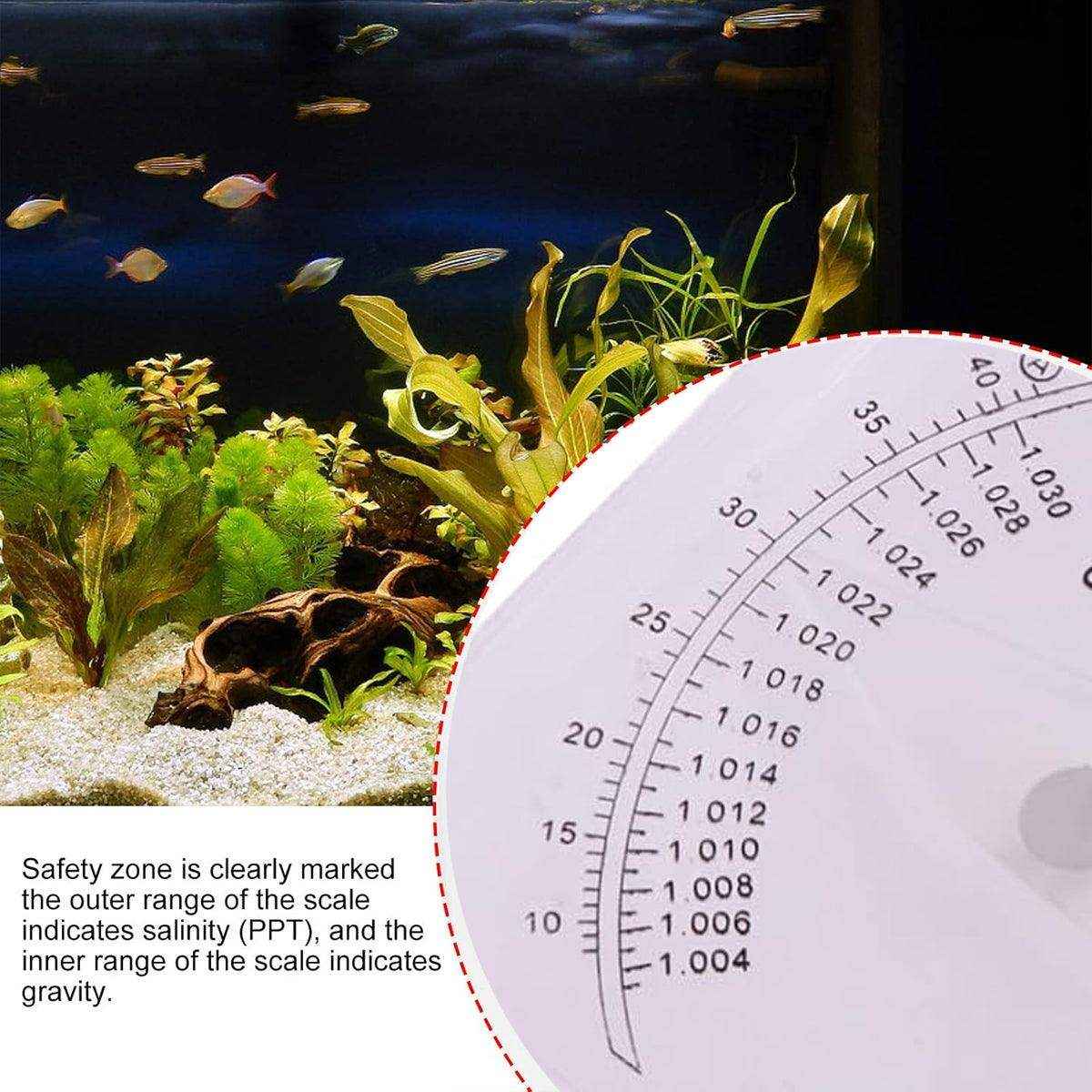 Seawater Salinity Hydrometer Accurate Aquarium Saltwater Tester