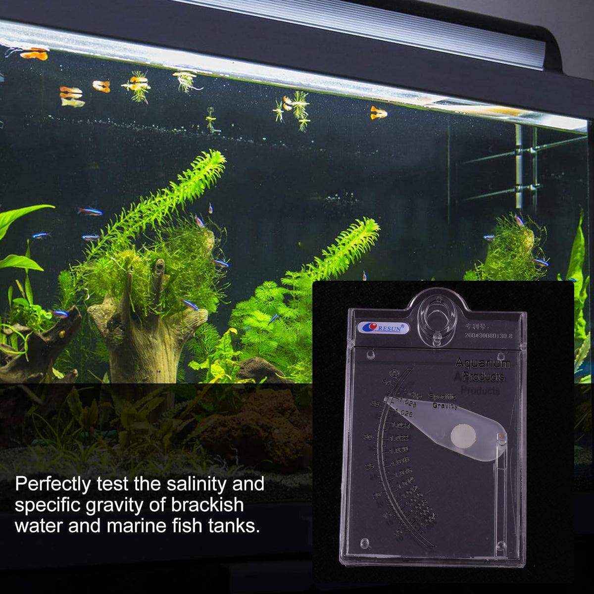 Seawater Salinity Hydrometer Accurate Aquarium Saltwater Tester