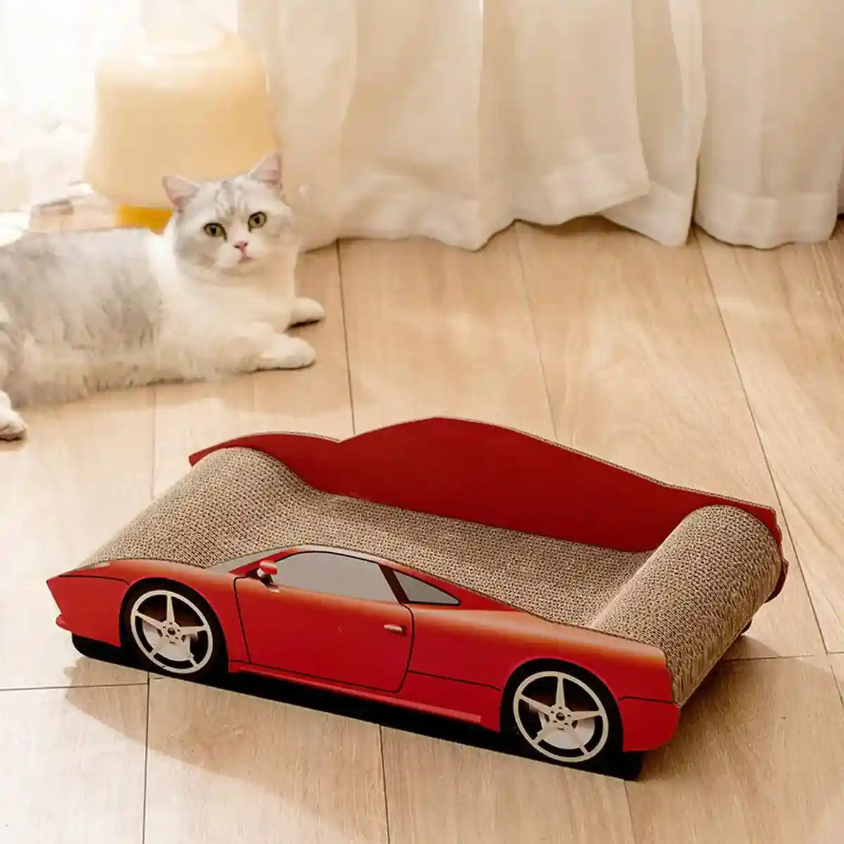 Sports Car Cat Scratching Board Durable & Fun Claw Scratcher