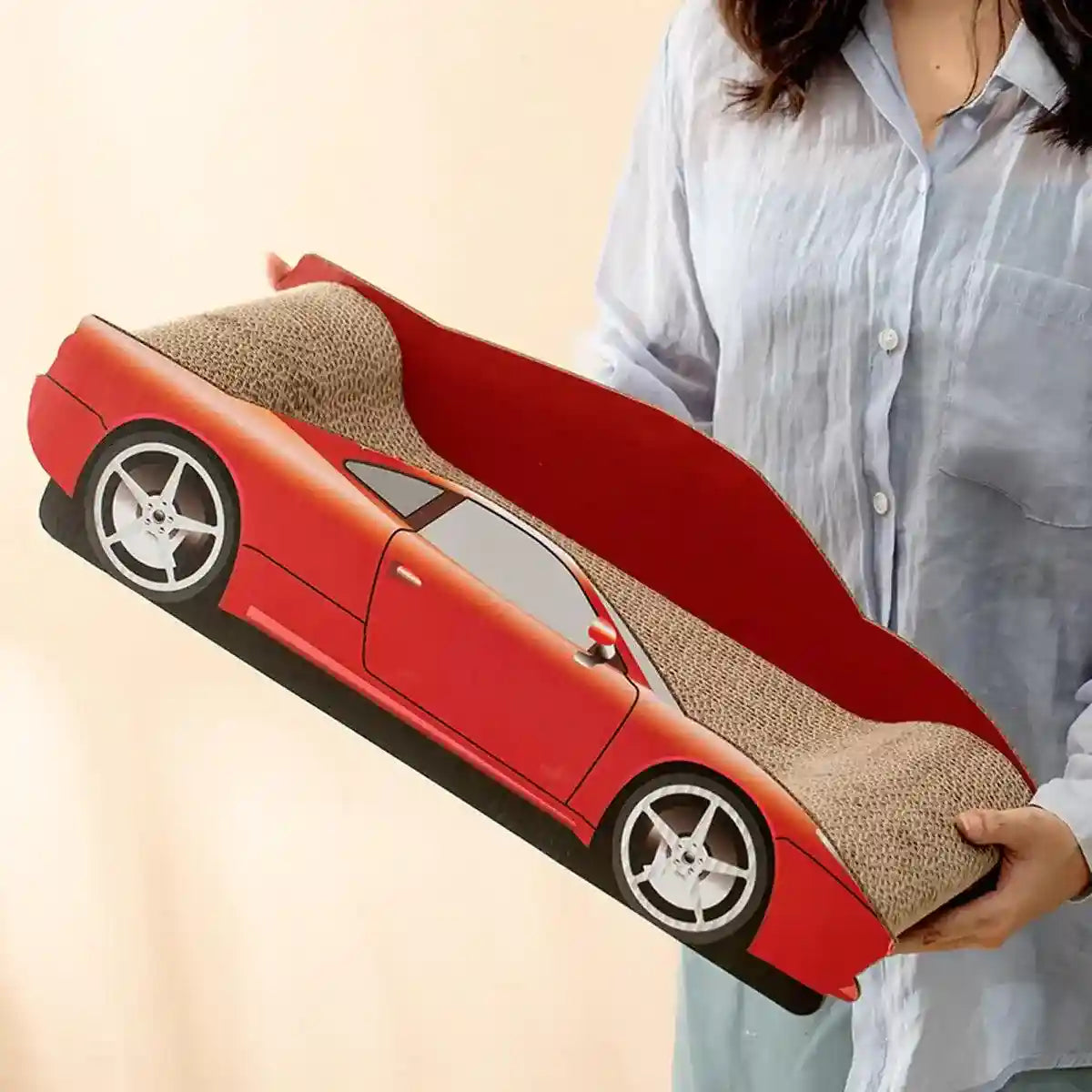 Sports Car Cat Scratching Board Durable & Fun Claw Scratcher