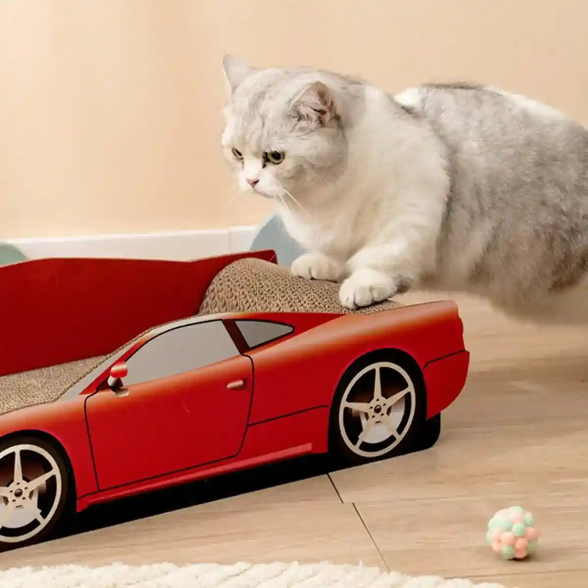Sports Car Cat Scratching Board Durable & Fun Claw Scratcher