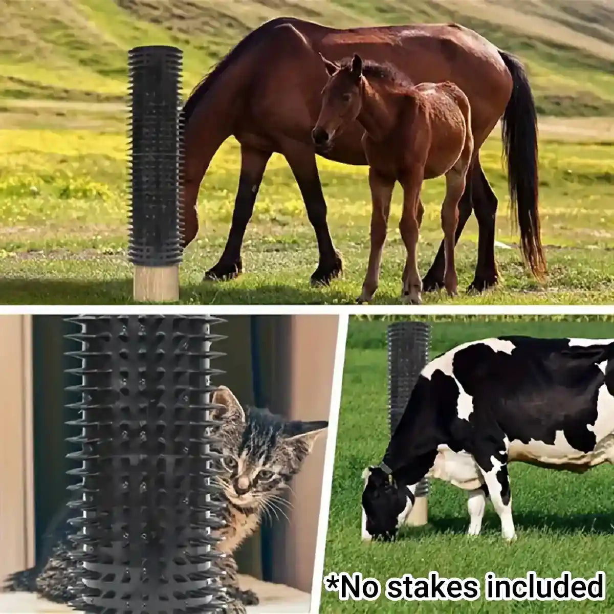 Durable Equine Scratching Pad for Horses and Cattle Grooming