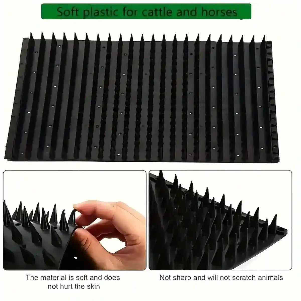 Durable Equine Scratching Pad for Horses and Cattle Grooming