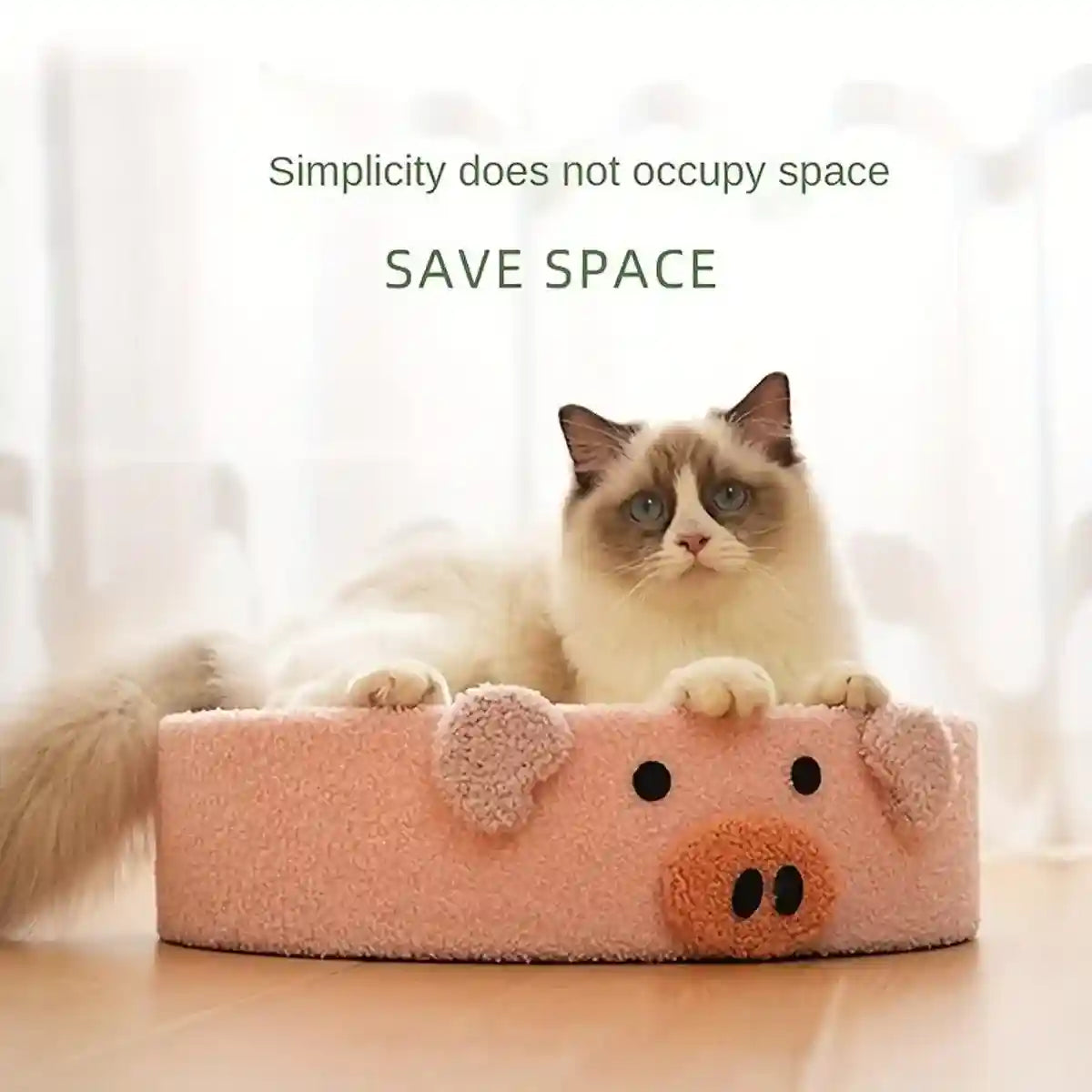 Cartoon-Inspired Cat Bed with Sisal Surface Multi-Use Cat Scratching Board