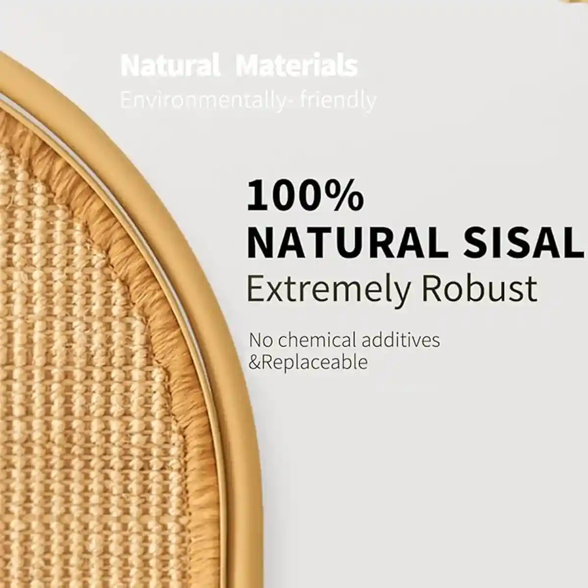 Multifunctional Cat Scratching Board with Replaceable Sisal Mat