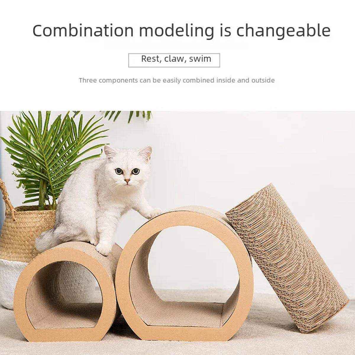Cat Scratching Board Set Durable Corrugated Cardboard for Cats