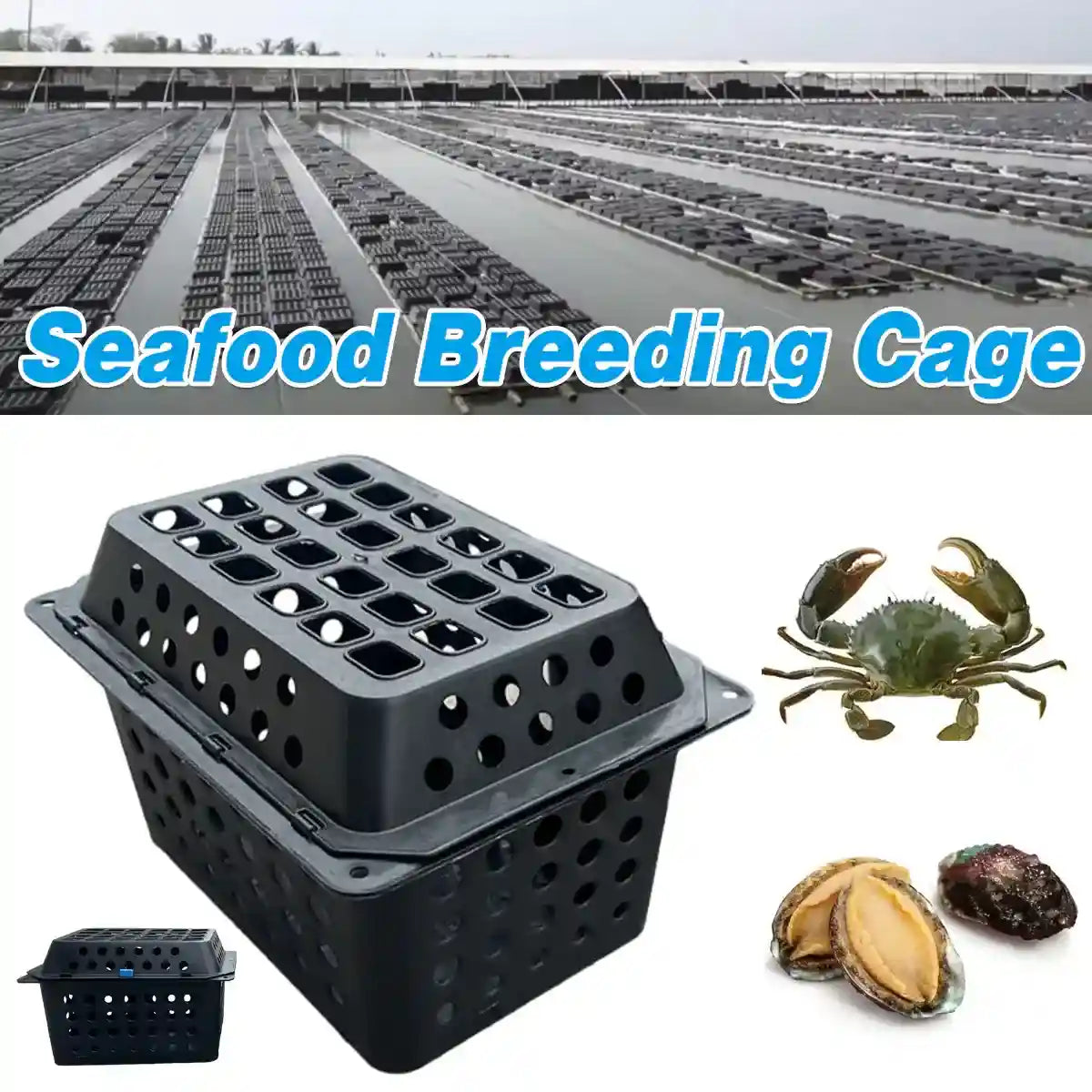 Aquaculture Seafood Breeding Cage for Crabs & Shellfish