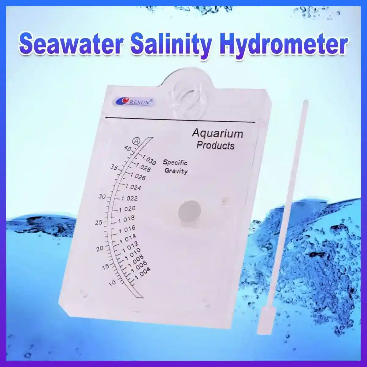 Seawater Salinity Hydrometer Accurate Aquarium Saltwater Tester