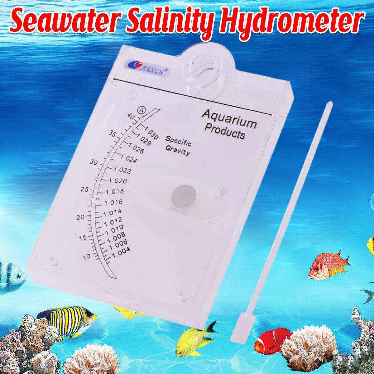 Seawater Salinity Hydrometer Accurate Aquarium Saltwater Tester