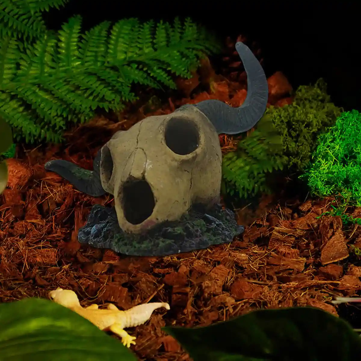 Resin Skull Aquarium Decoration Horror Style Fish Tank & Reptile Ornament