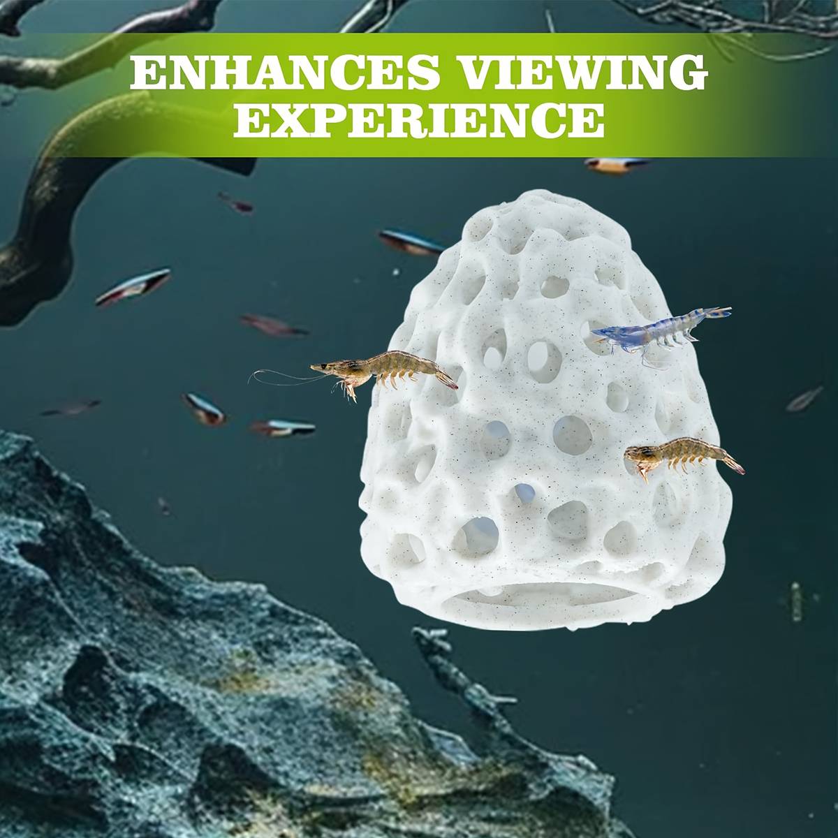 3D Printed Shrimp House Aquarium Shelter
