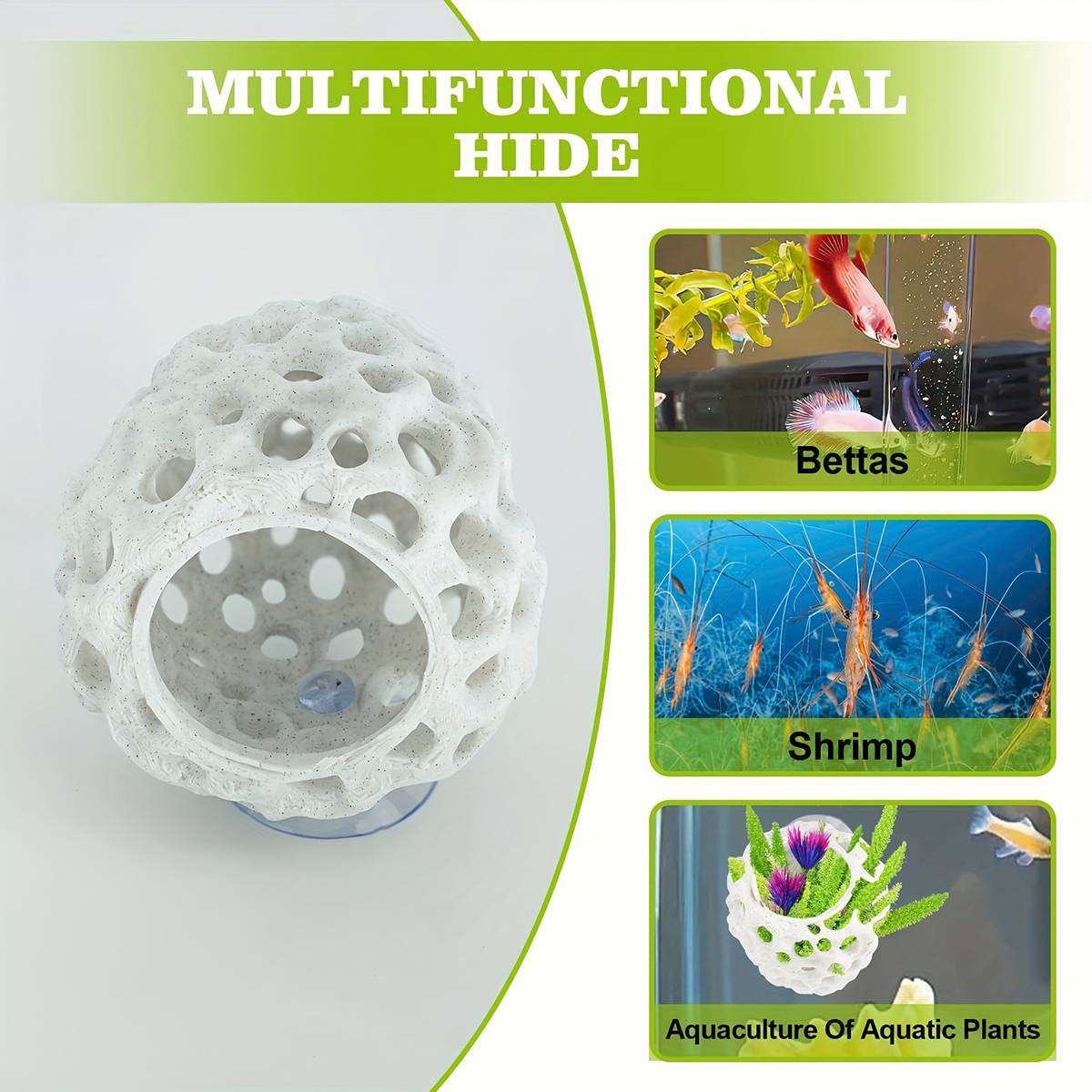 3D Printed Shrimp House Aquarium Shelter
