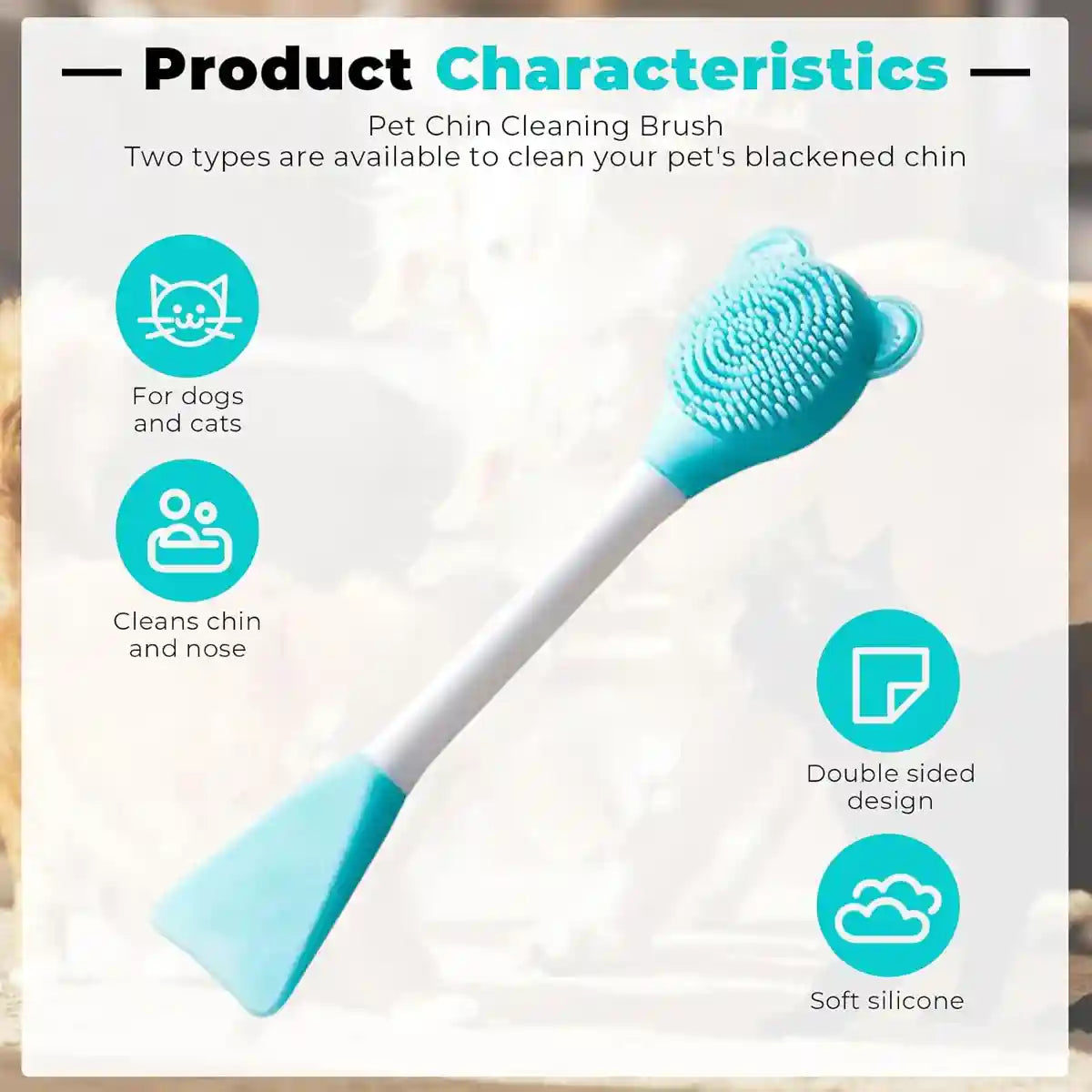 Pet Brush Silicone Exfoliating Tool