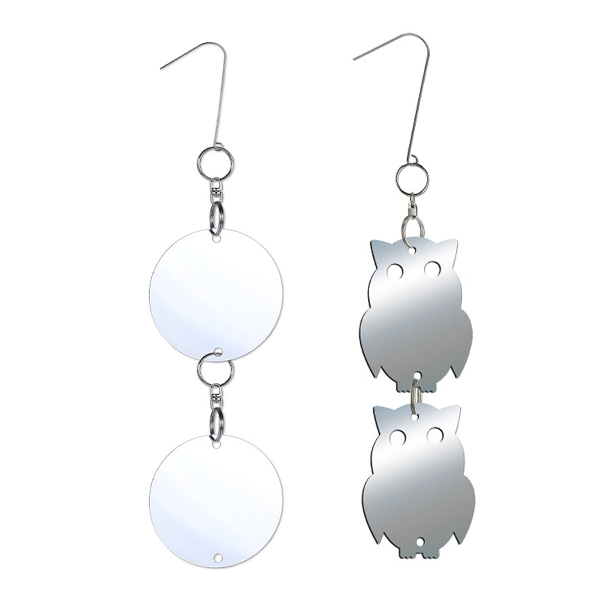 Reflective Bird Deterrent Discs Set Hanging Garden Protection