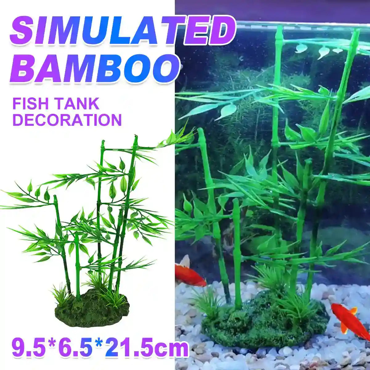 Simulation Aquarium Bamboo Plant Fake Aquarium Plant