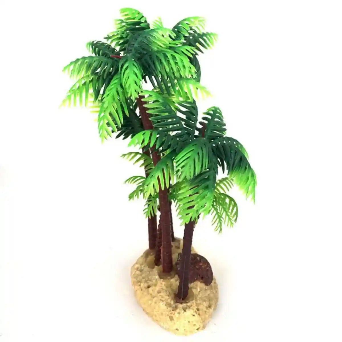 Fish Tank Plastic Coconut Tree Decoration Tropical Aquarium Ornament