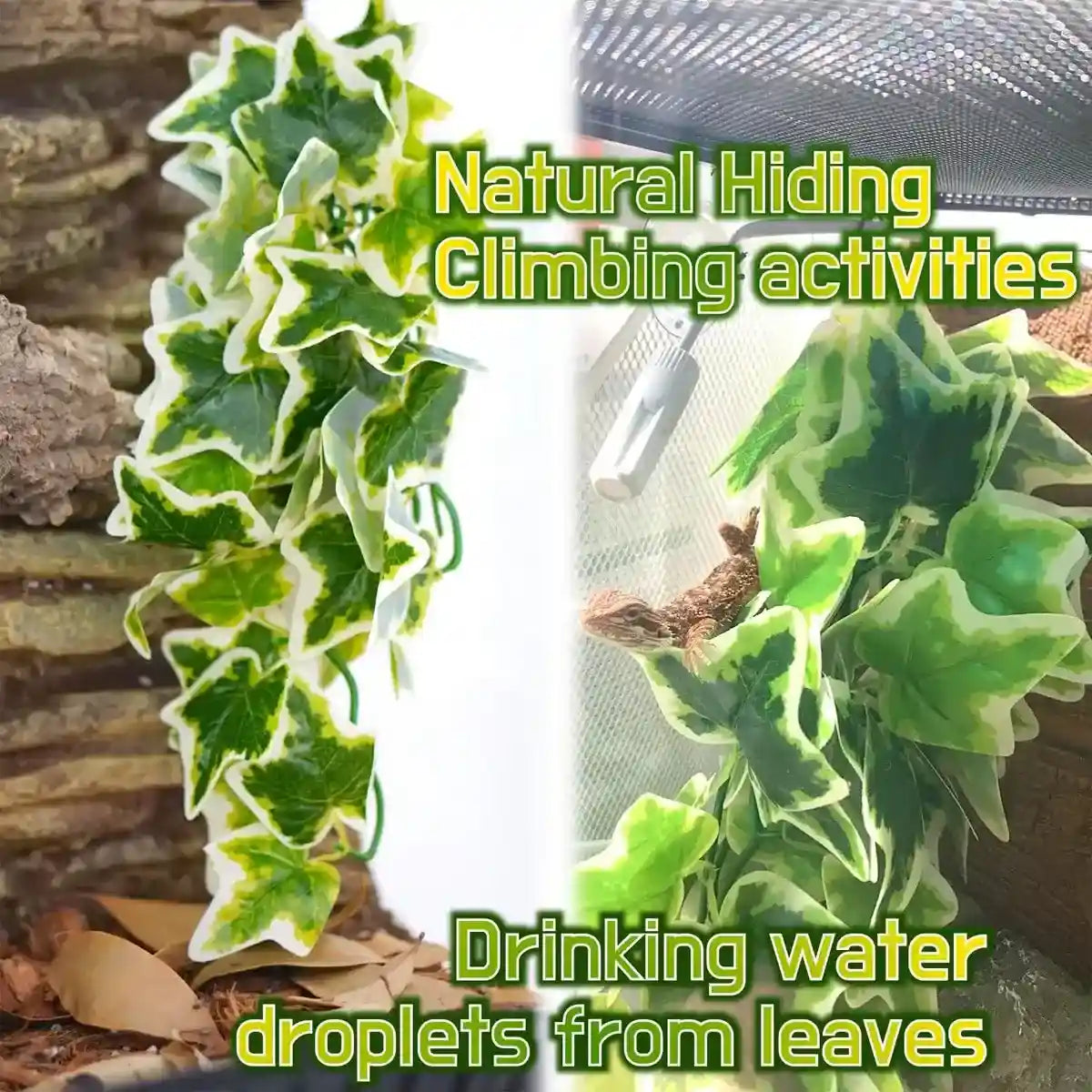 Reptile Habitat Artificial Ivy Vine for Terrariums and Cages