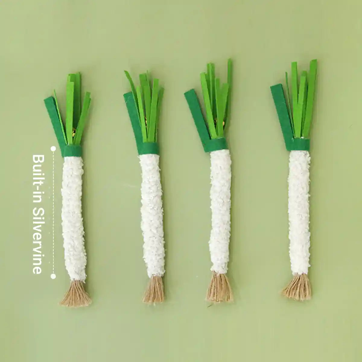 Simulation Shallot Cat Toy with Silvervine