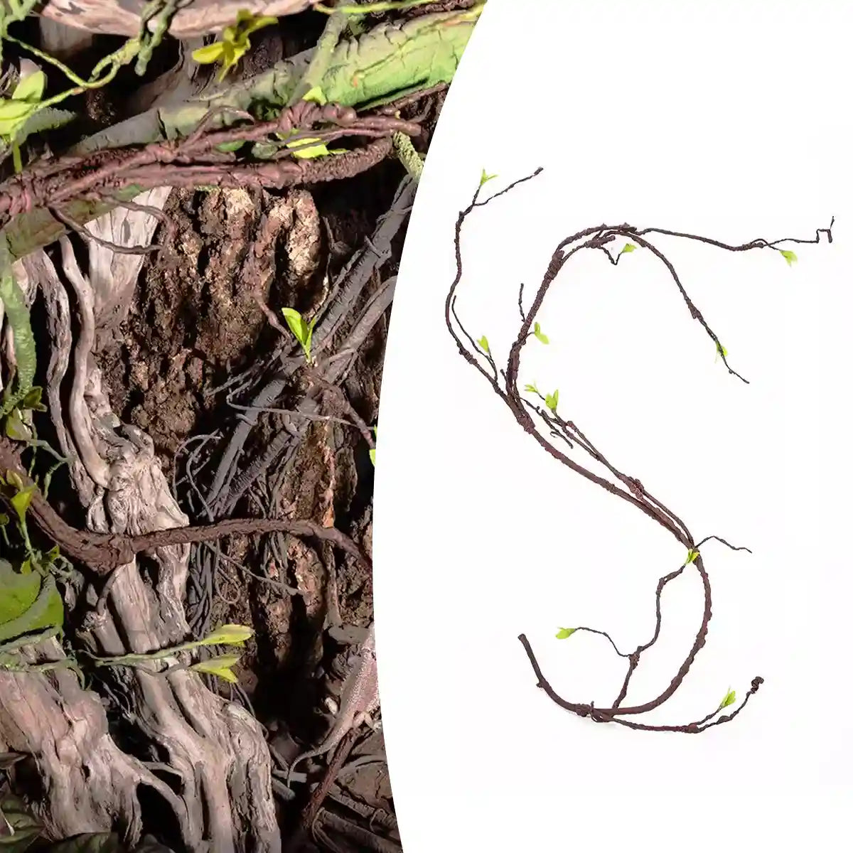 Flexible Reptile Vines 180cm Jungle Climbing Decoration for Terrariums