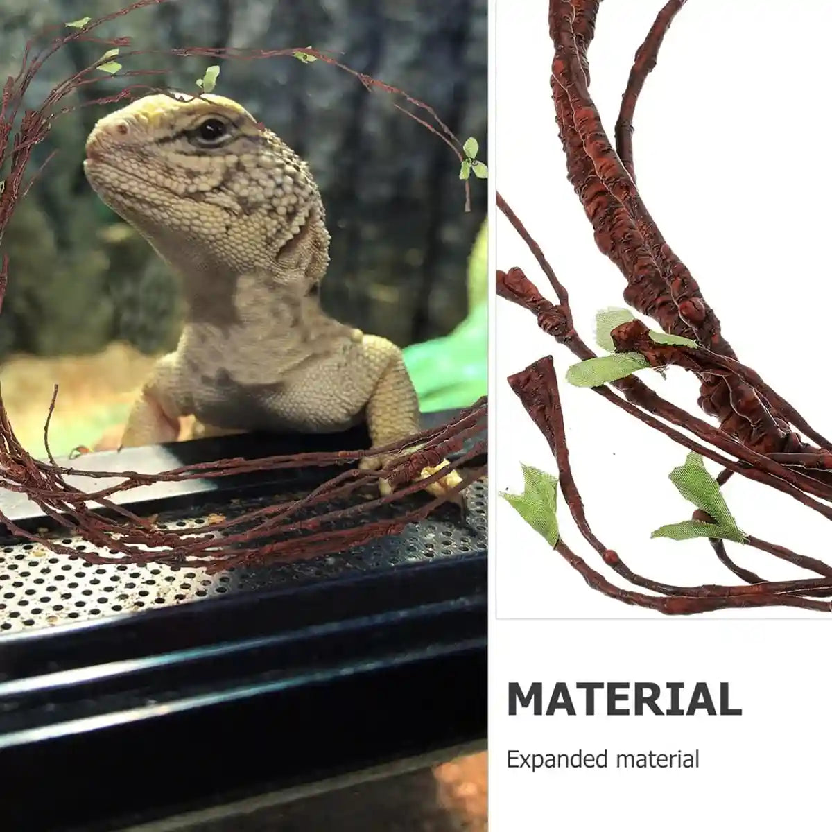 Flexible Reptile Vines 180cm Jungle Climbing Decoration for Terrariums