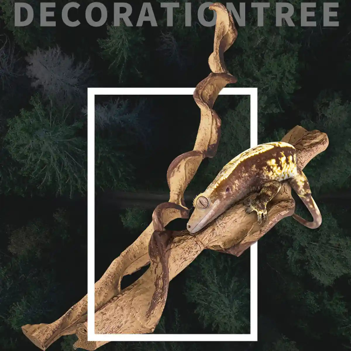 Flexible Reptile Climbing Vine 60cm PU Simulation Branch for Terrarium