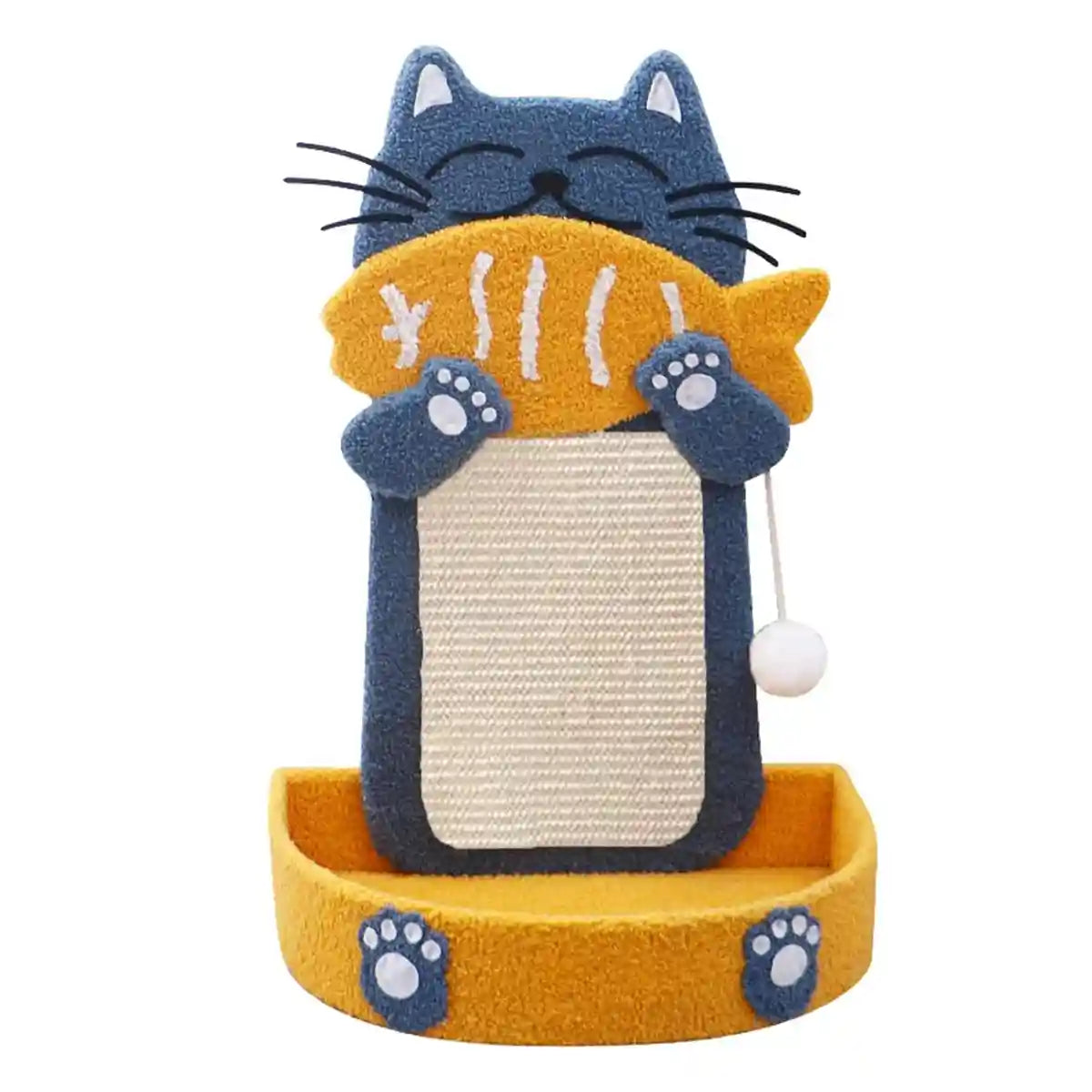 Sisal Cat Climbing Frame with Bed and Interactive Toy Ball
