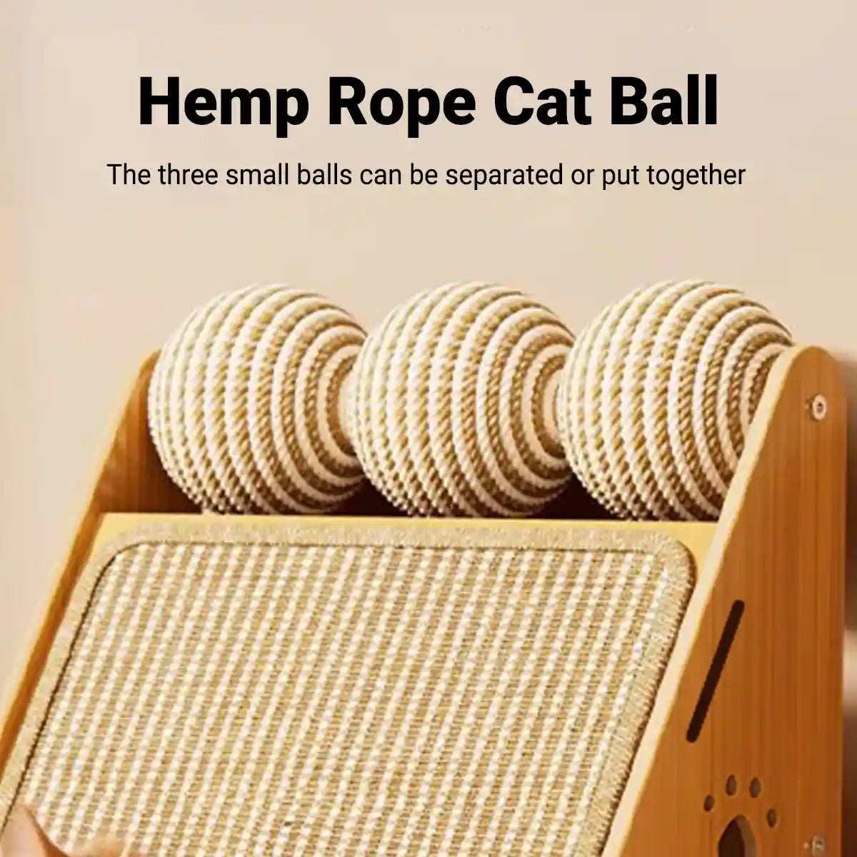 Multifunctional Sisal Cat Scratching Post with Playhouse Design