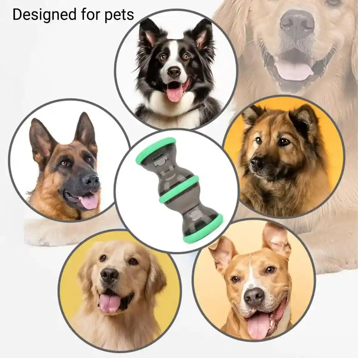 Interactive Dog Treat Dispenser – Rolling Puzzle Feeder for Pets