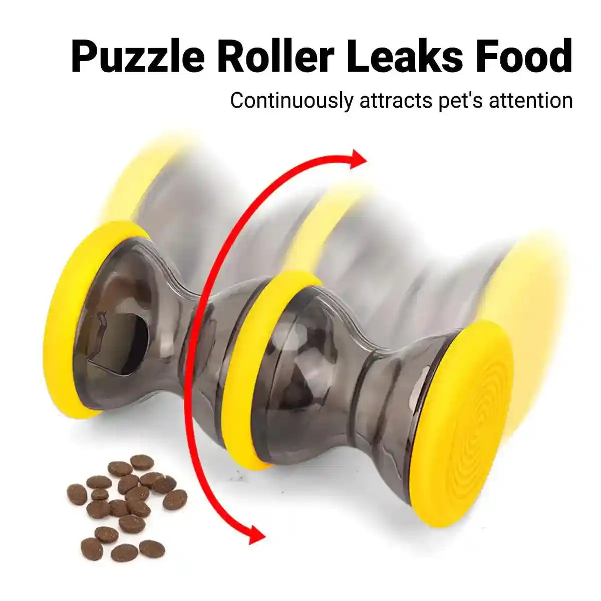 Interactive Dog Treat Dispenser – Rolling Puzzle Feeder for Pets