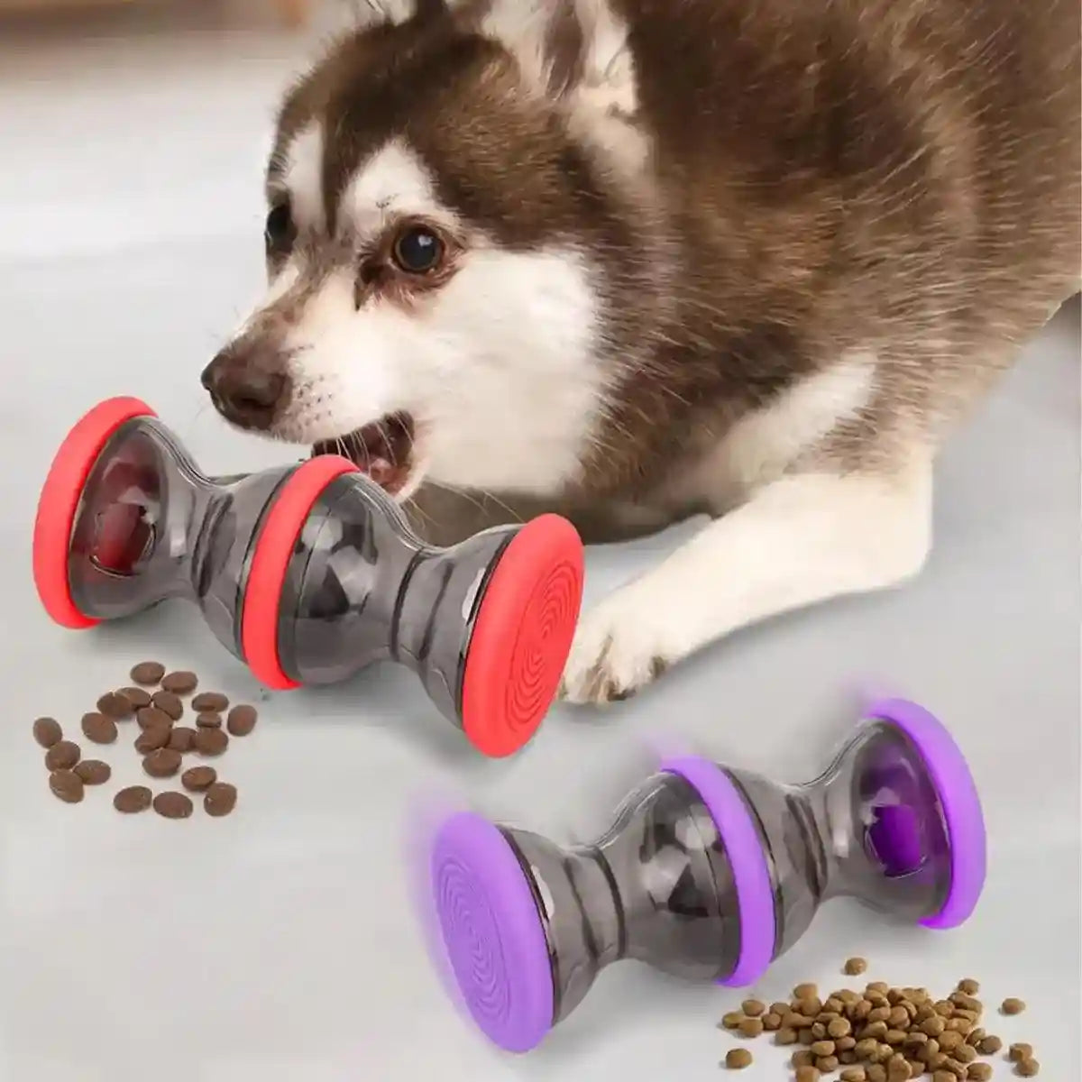 Interactive Dog Treat Dispenser – Rolling Puzzle Feeder for Pets