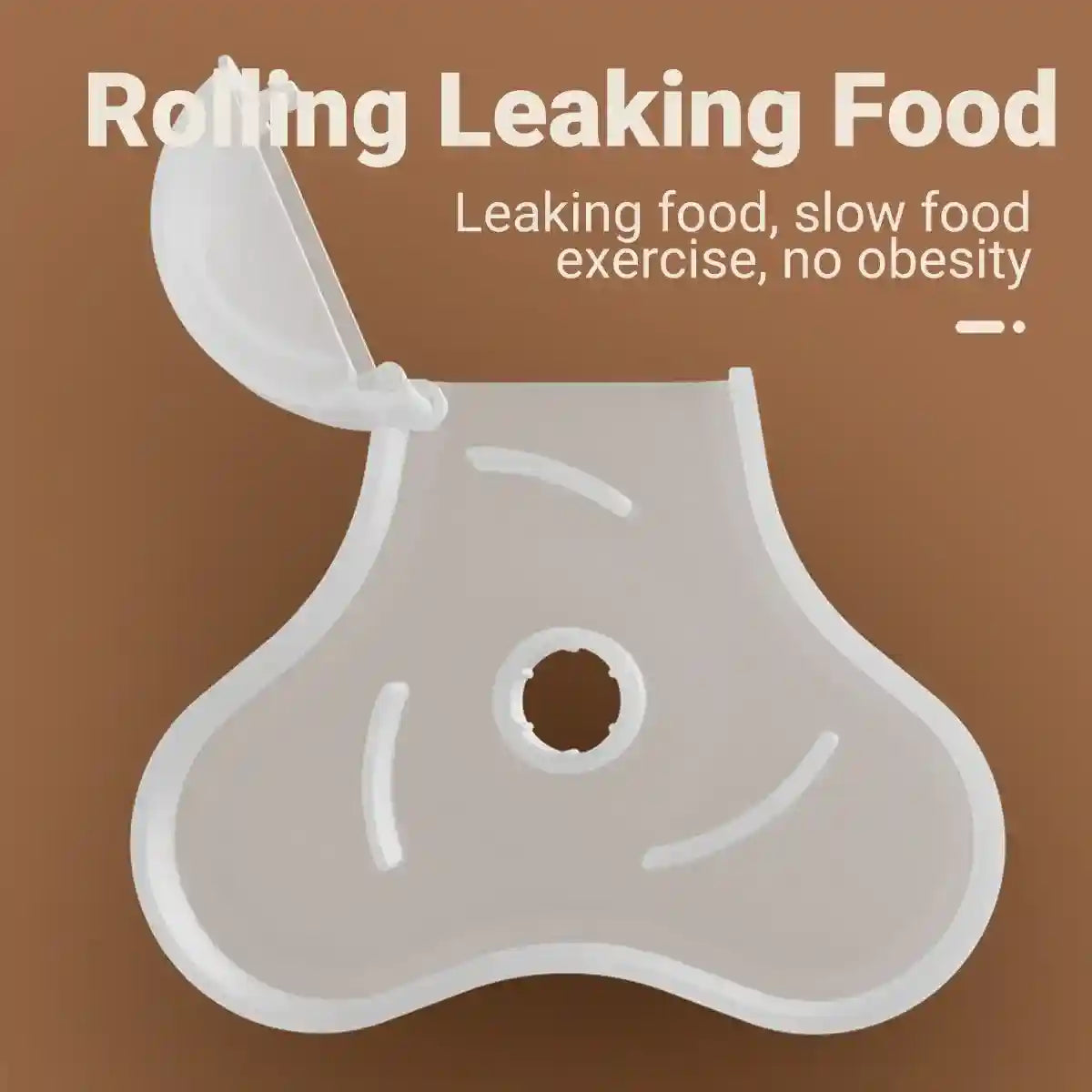 Interactive Pet Food Dispenser Toy Rotating Slow Feeder for Cats & Dogs