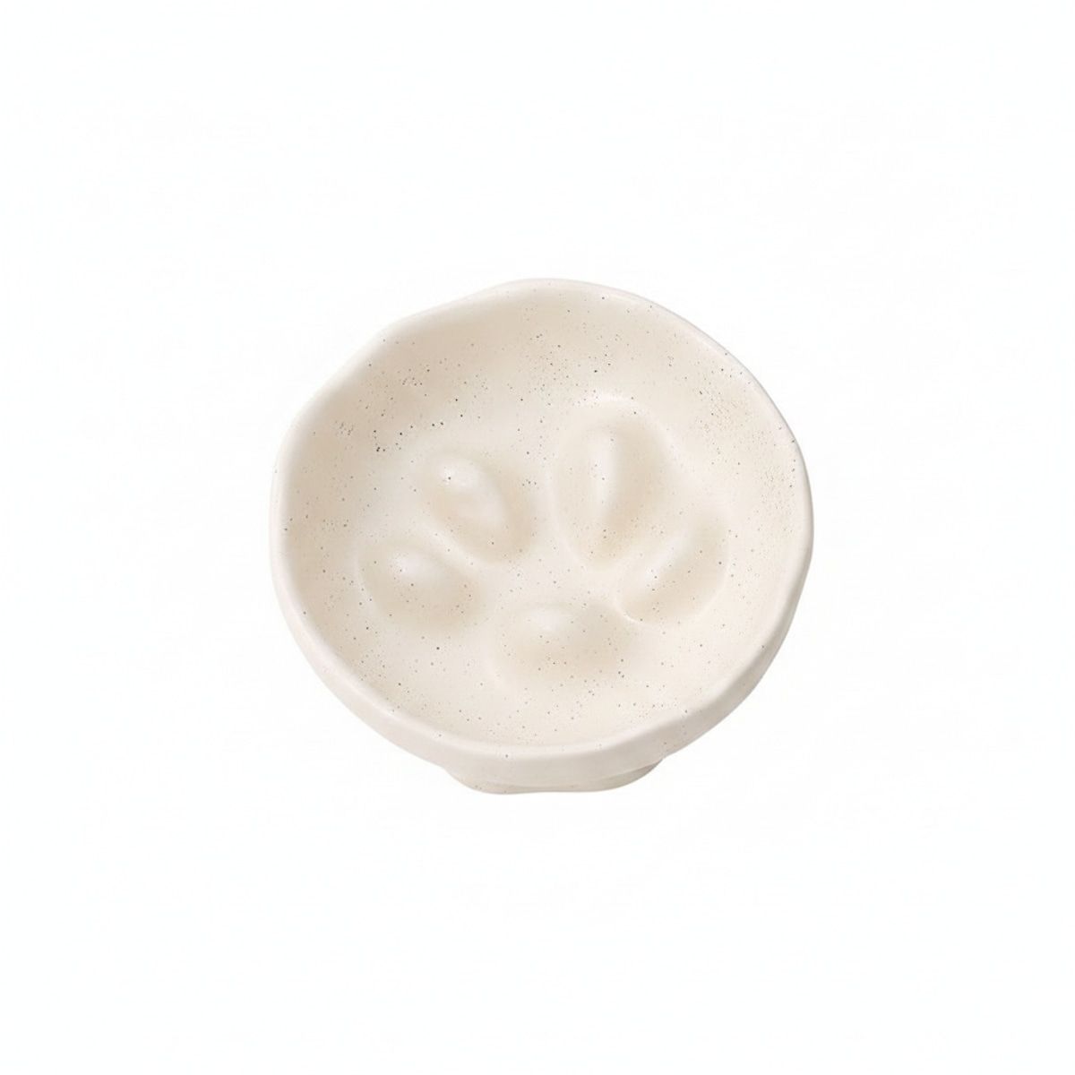Ceramic Pedestal Slow Feeder Bowl for Pets