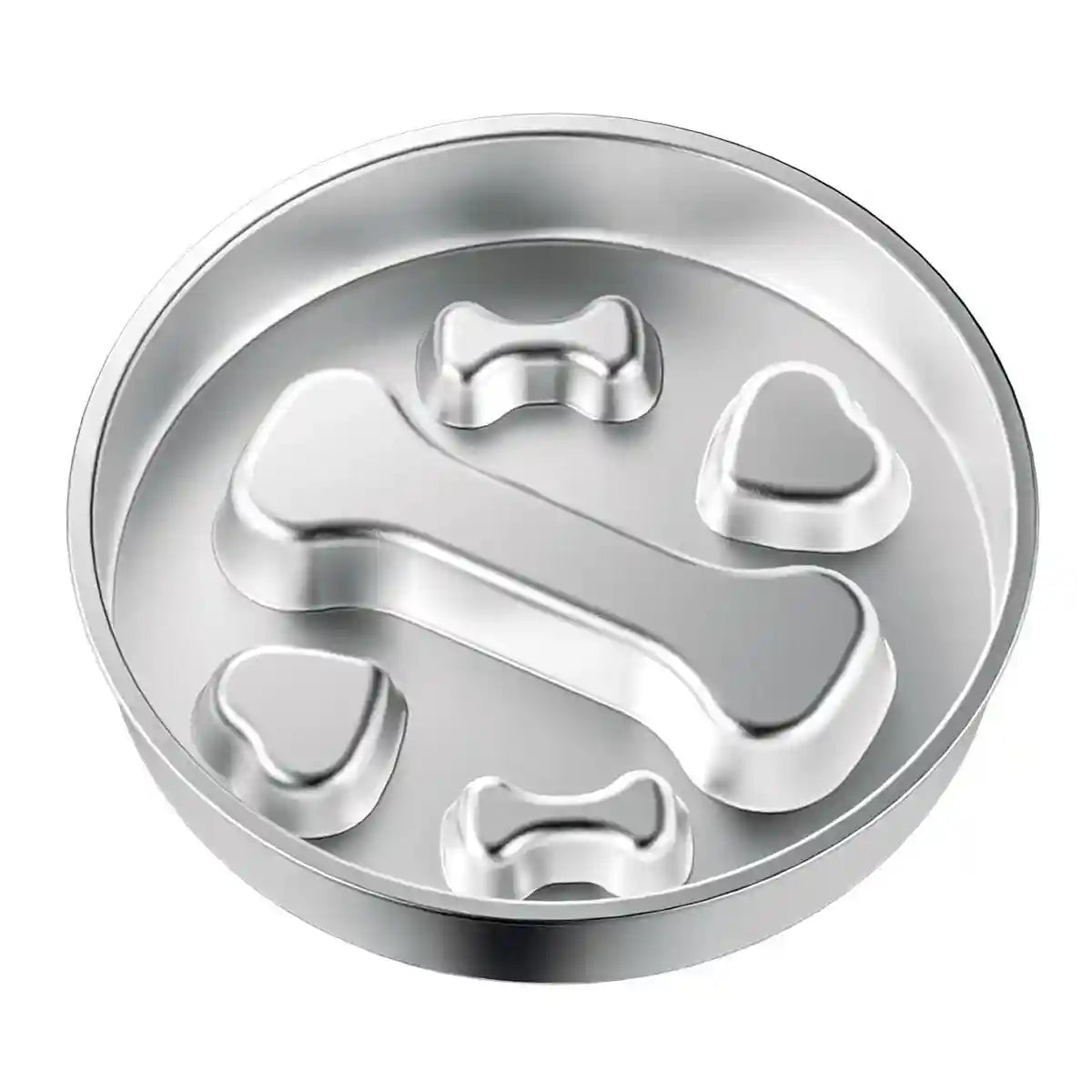 Stainless Steel Dog Slow Feeder Anti-Choke Pet Feeding Dish