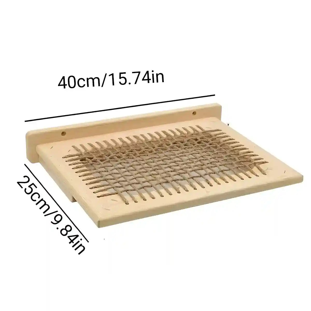 Wall-Mounted Cat Hammock Solid Wood Space-Saving Cat Shelf