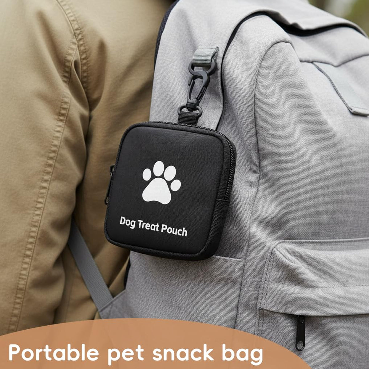 Small Dog Treat Bag With Clip