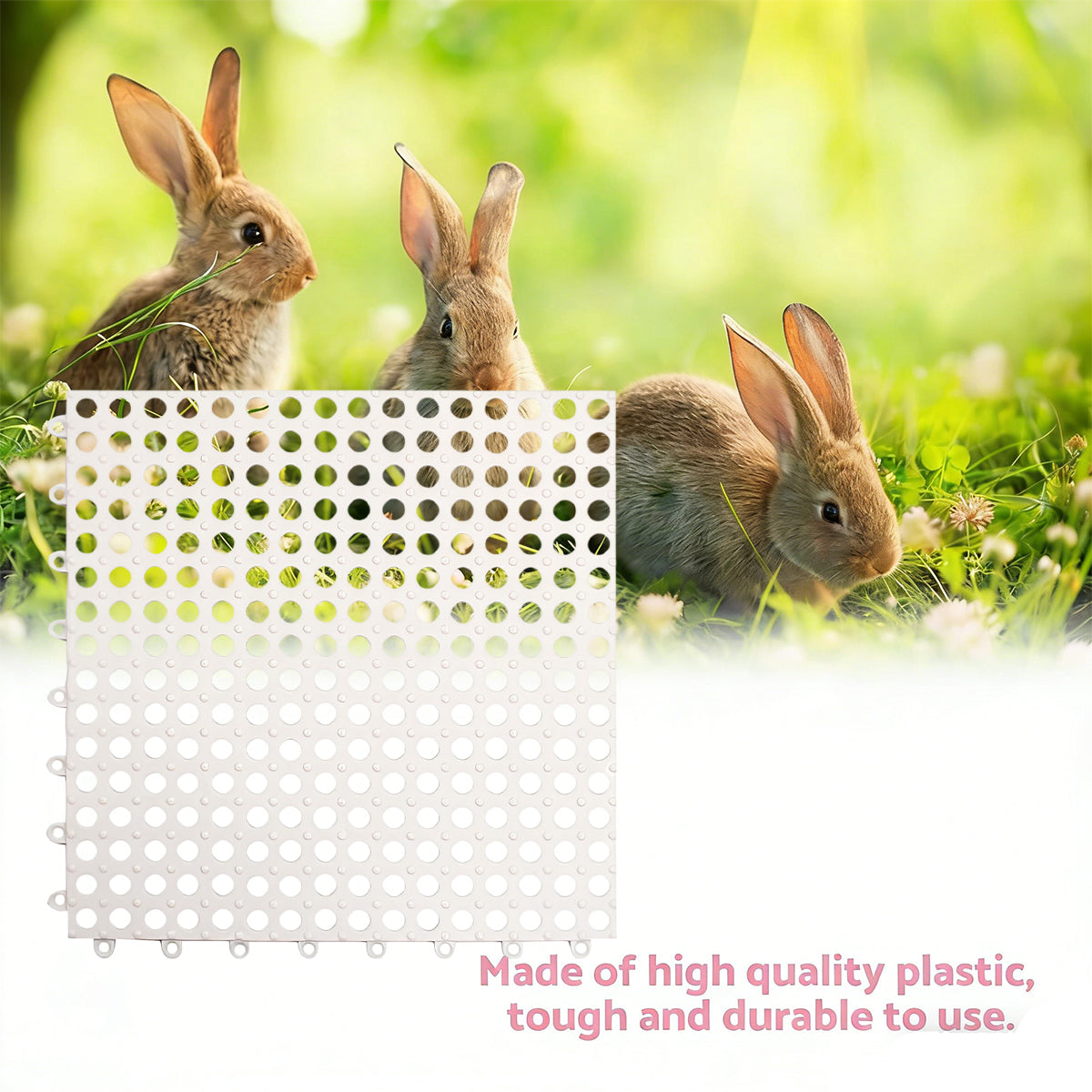 Interlocking Rabbit Cage Floor Mat Small Pet Cage Flooring Tiles