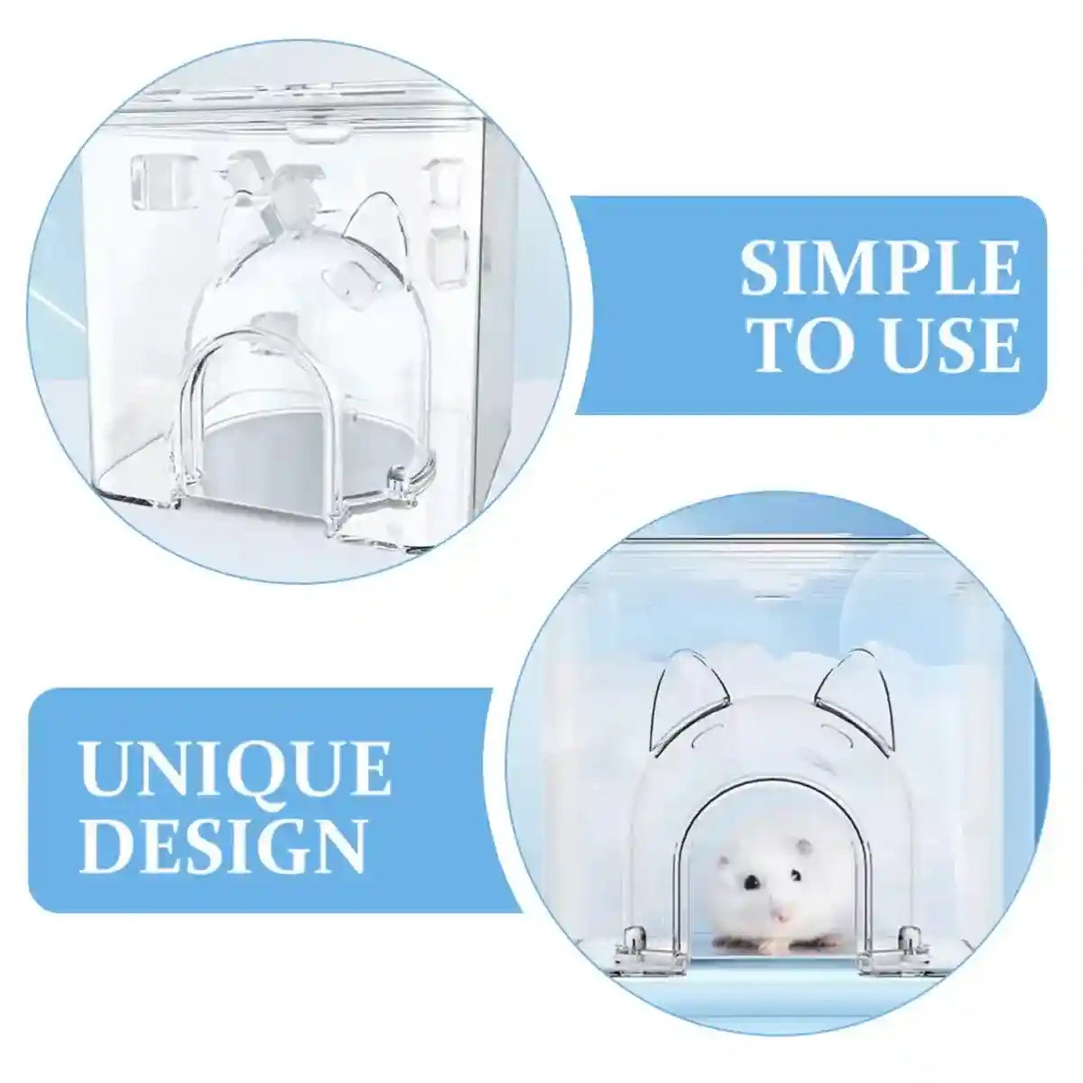 Cooling Small Pet House for Summer Transparent Ice Nest for Hamsters