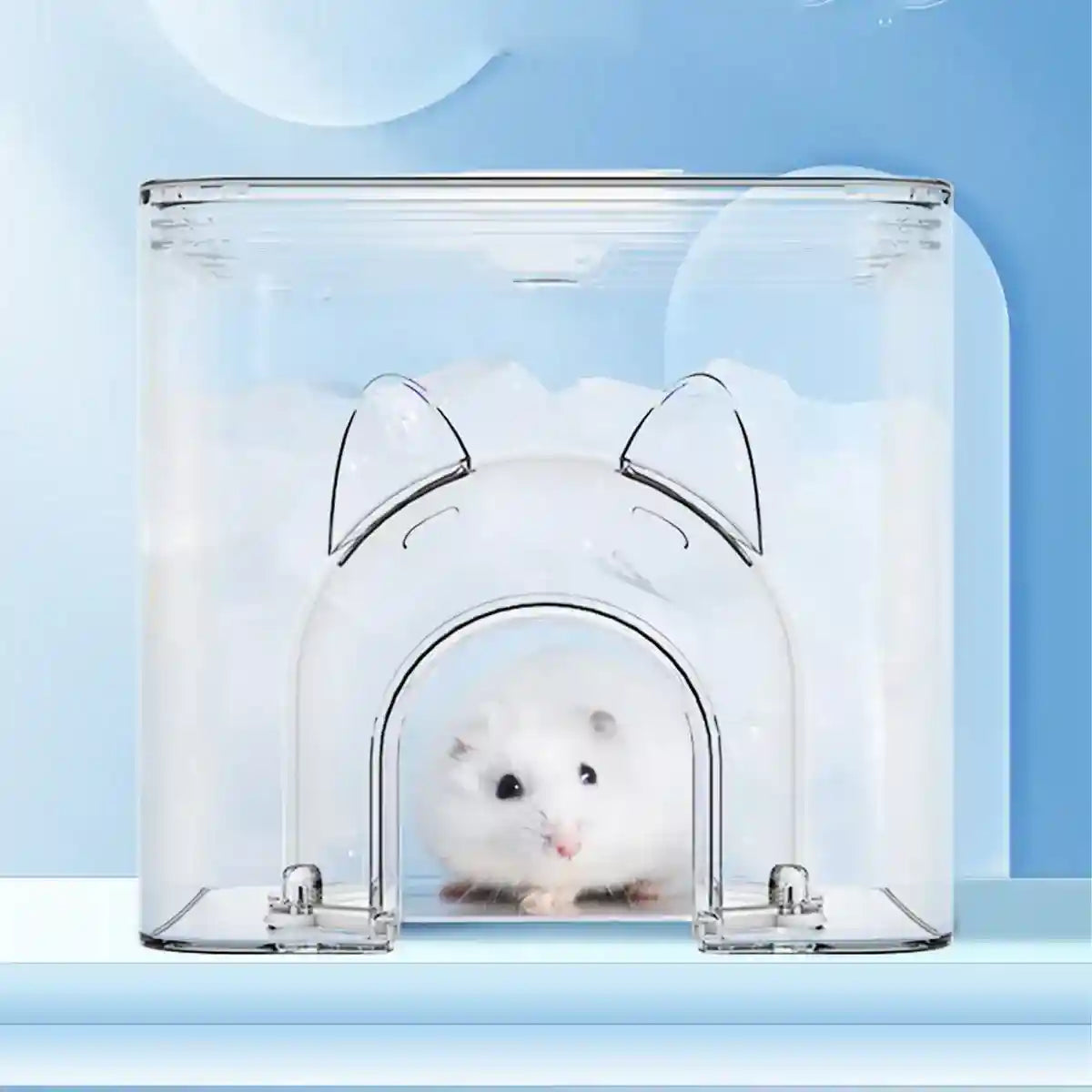 Cooling Small Pet House for Summer Transparent Ice Nest for Hamsters