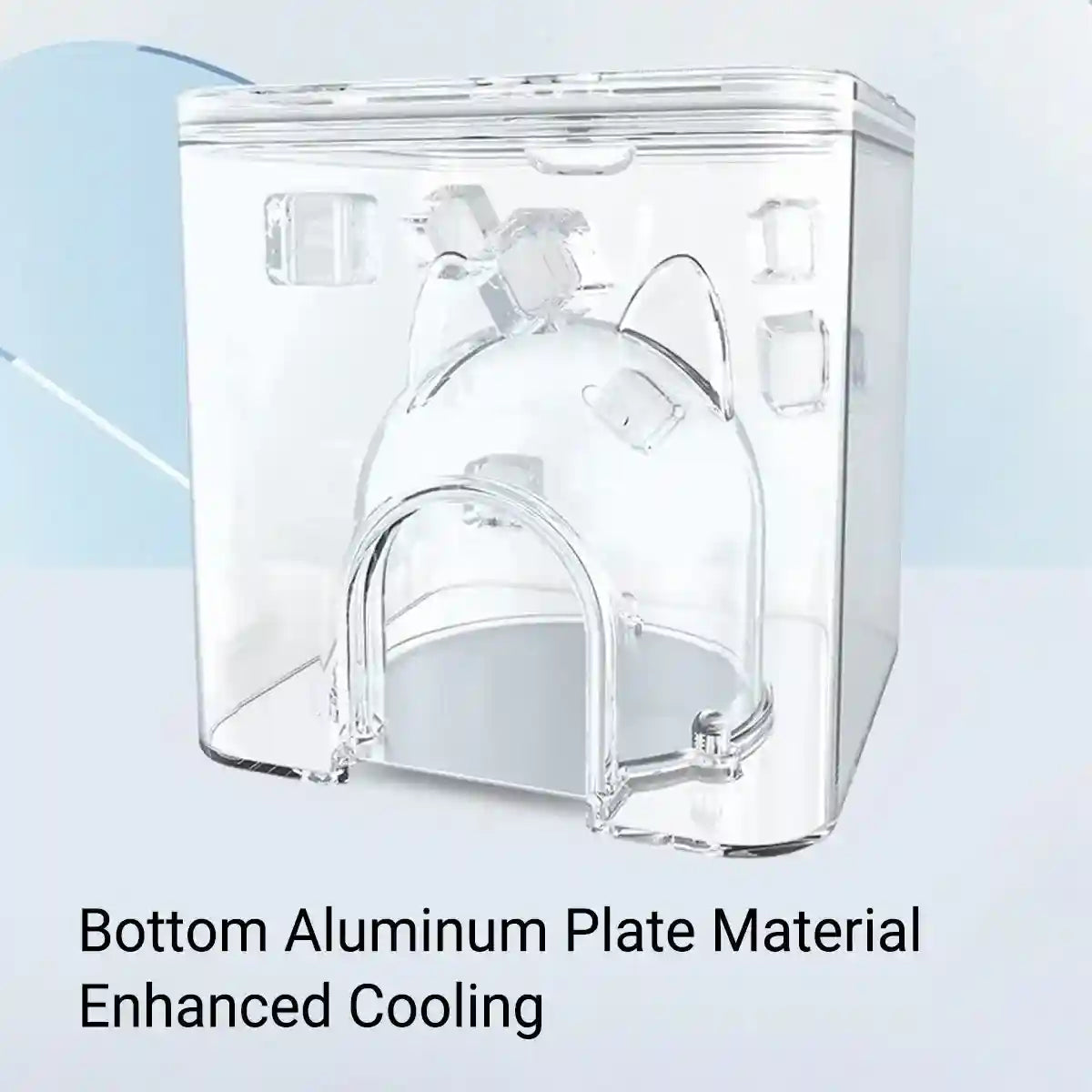 Cooling Small Pet House for Summer Transparent Ice Nest for Hamsters
