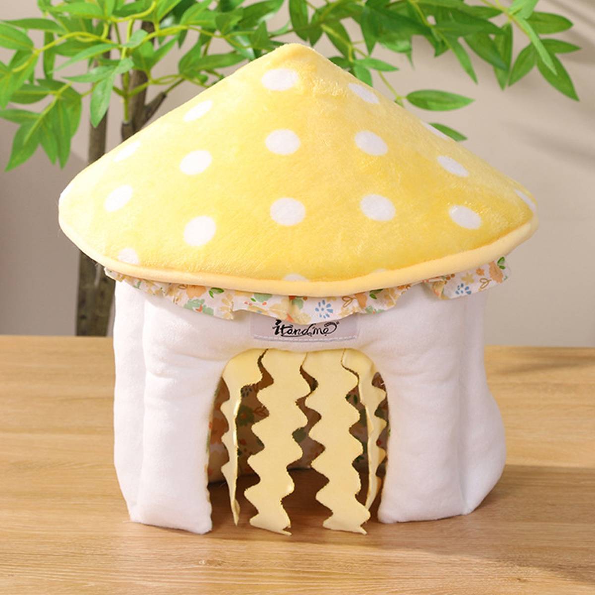 Mushroom Pet House Soft Plush Small Animal Hideout