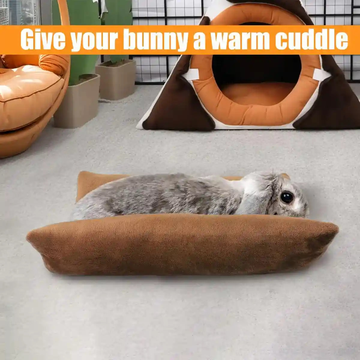 Soft Plush Sleeping Mat for Small Animals – Washable Flannel Bed