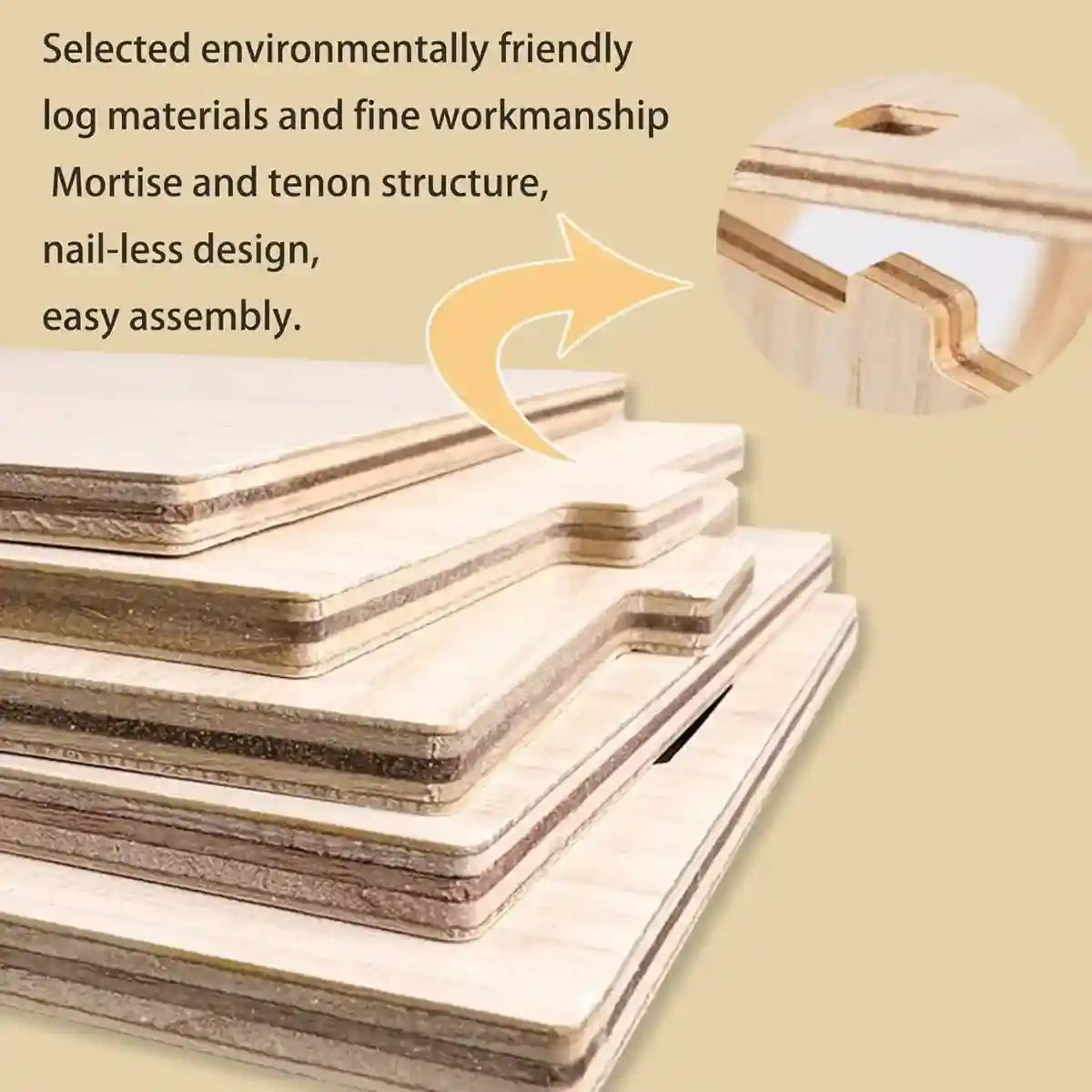 Fun Wooden Hamster Playground Slide for Small Pets Cage