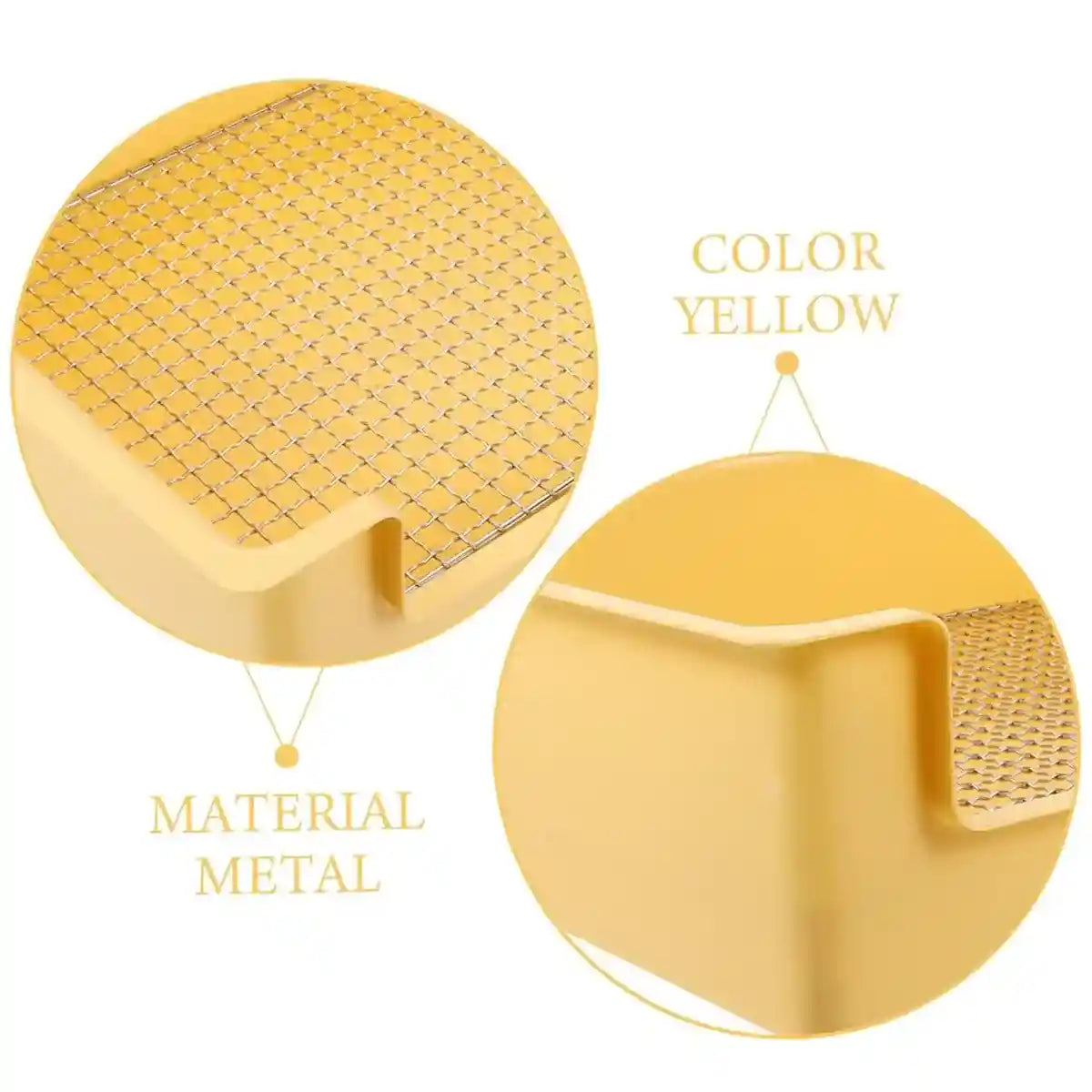 Hygienic Cage Setup with Stainless Grid Rabbit Litter Box