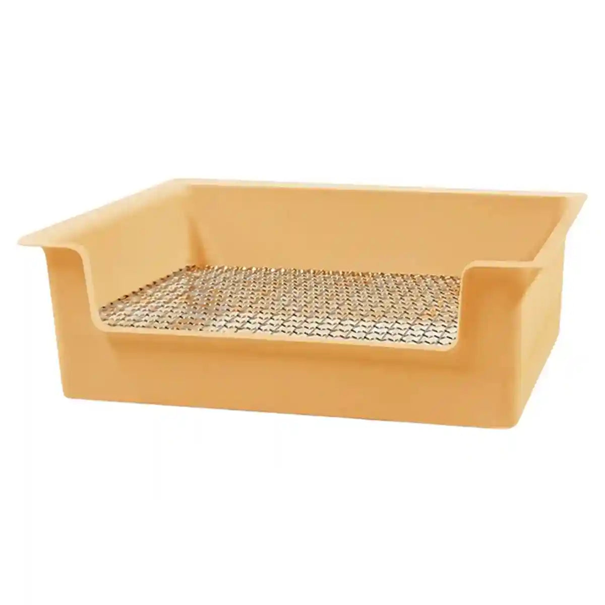 Hygienic Cage Setup with Stainless Grid Rabbit Litter Box