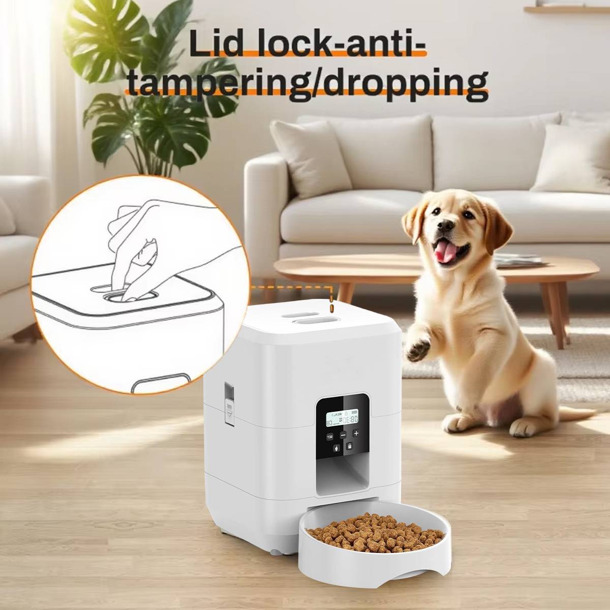 Smart Pet Feeder 2L Automatic Cat And Dog Food Dispenser