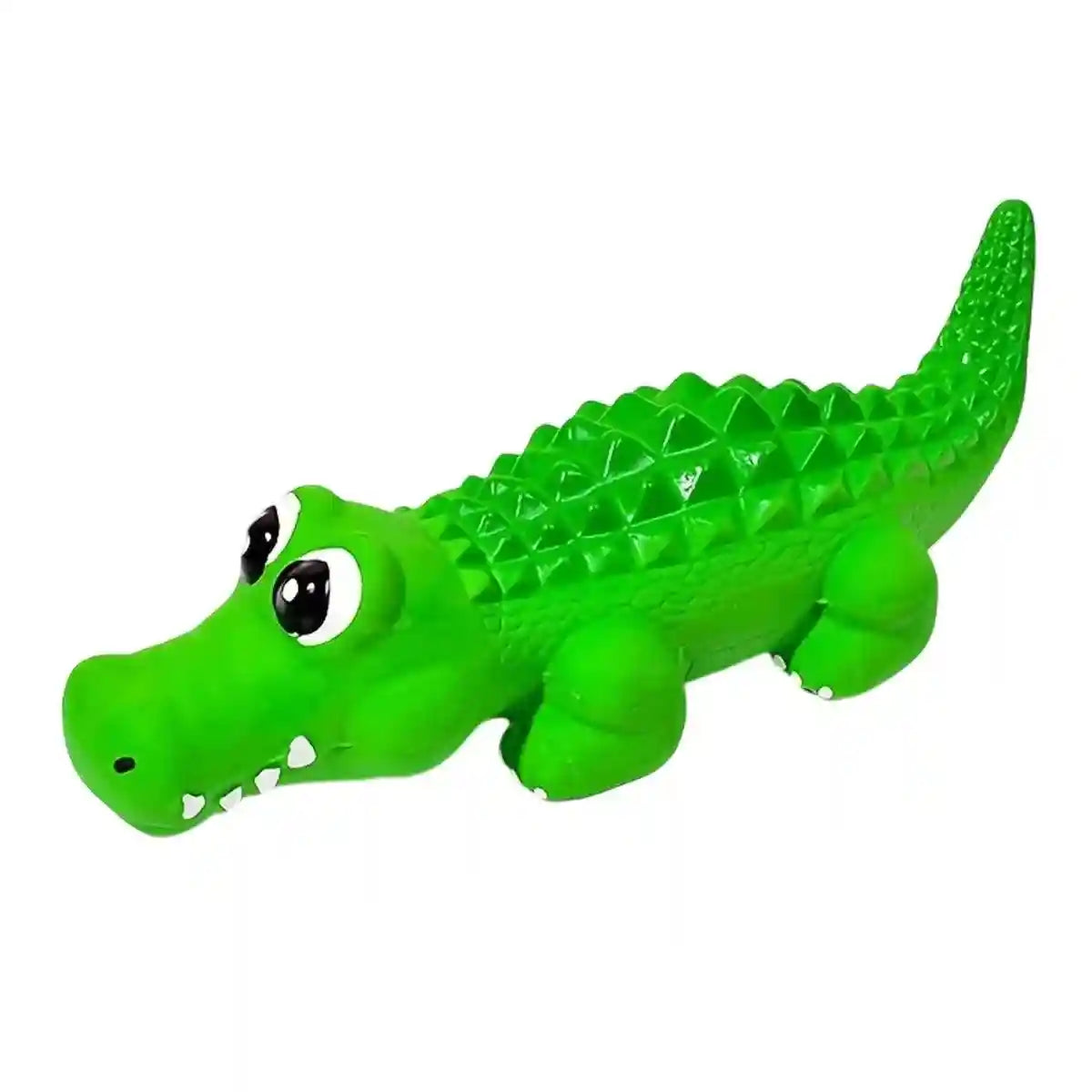 Latex Crocodile Dog Toy Interactive Squeaky Chew Toy for Dogs