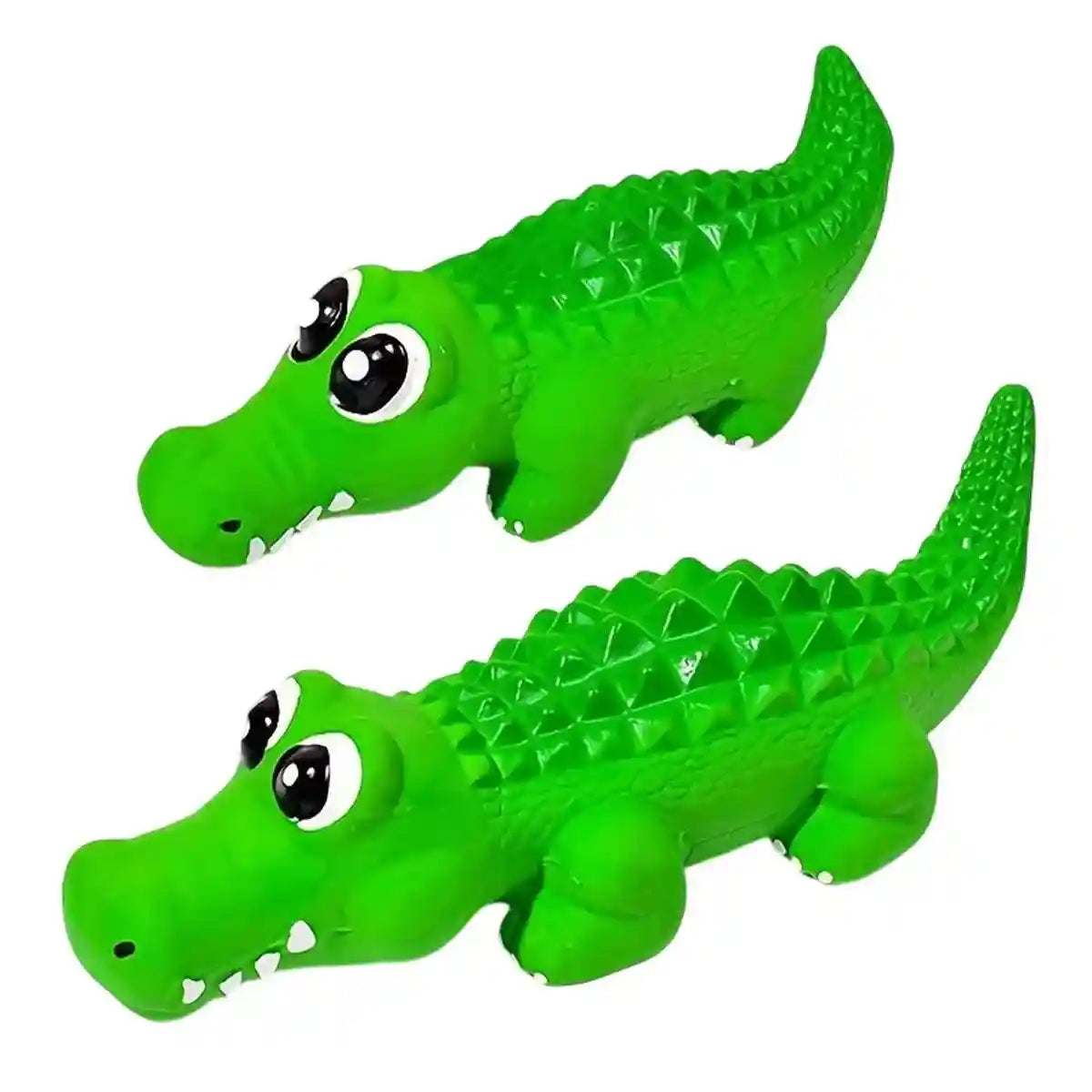 Latex Crocodile Dog Toy Interactive Squeaky Chew Toy for Dogs