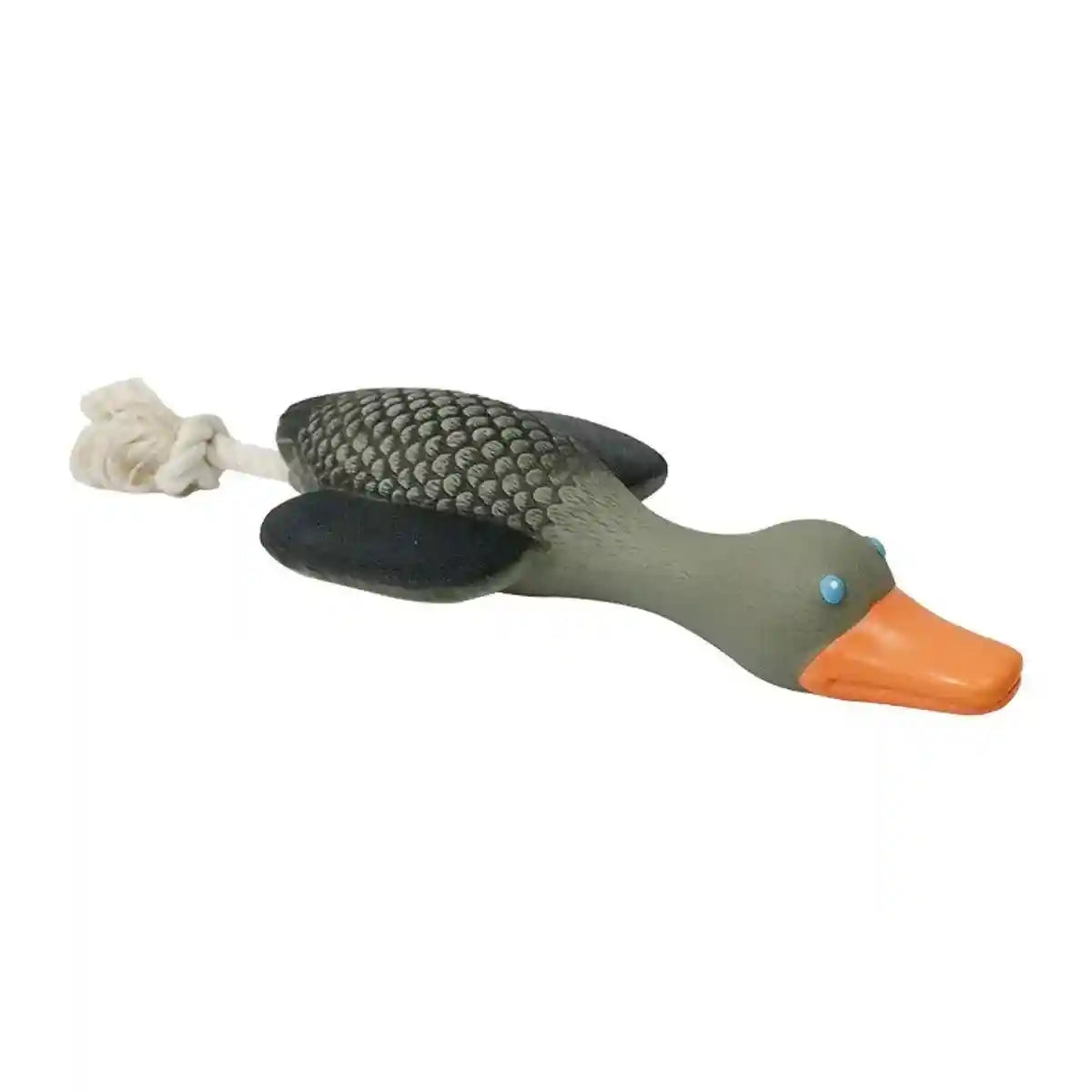 Durable Squeaky Dog Toy with Rope Tail for Interactive Chewing Fun