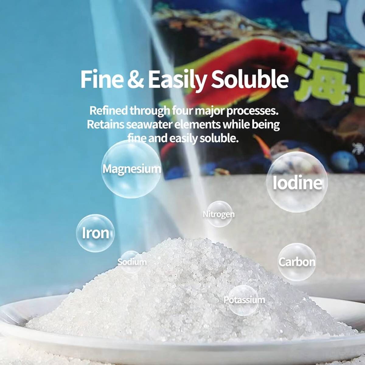 Marine Sea Salt 2KG - Clownfish & Reef Aquarium Salt Mix